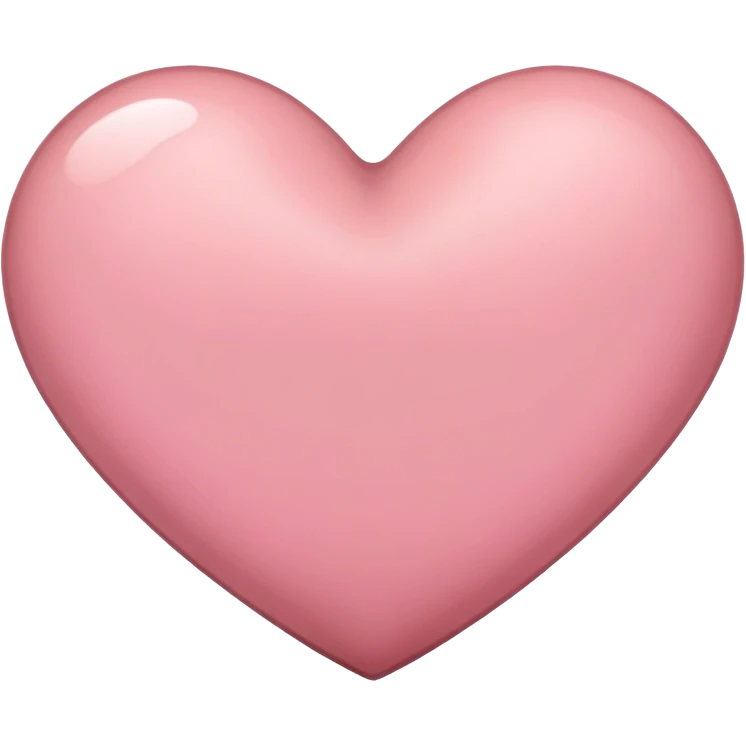 Brownish pink heart emoji