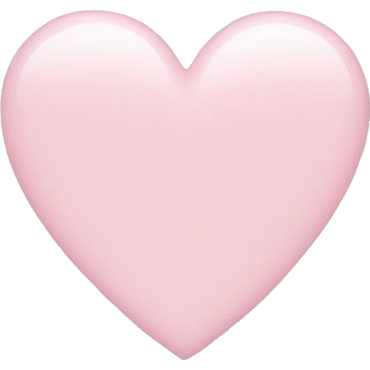 Light pink heart  emoji