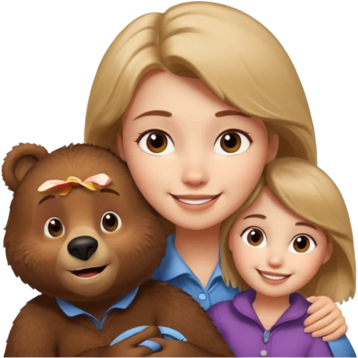 Masha with bear emoji