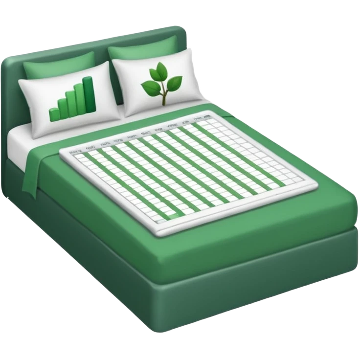 duvet with excel spreadsheet emoji