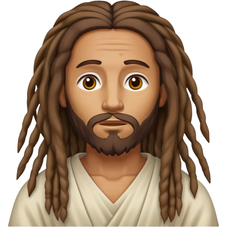 Jesus tan dreads emoji