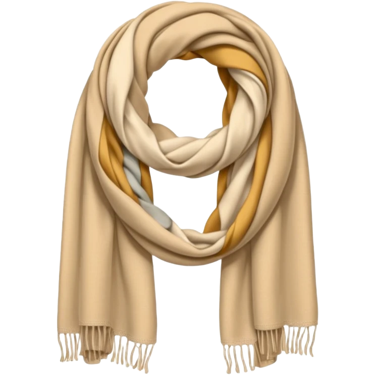 beige scarf emoji