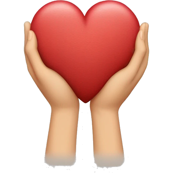  Forma de corazon con dos manos de diferentes perdonas emoji