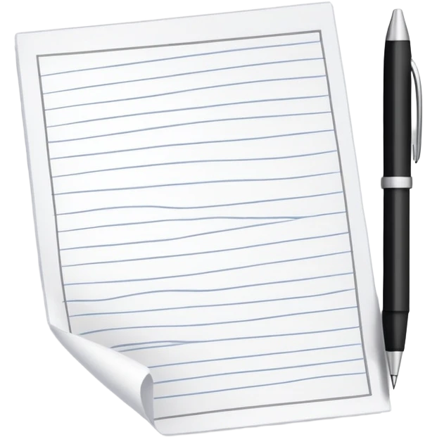 paper with pen emoji