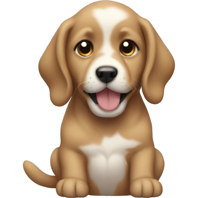 a face-only puppy emoji
