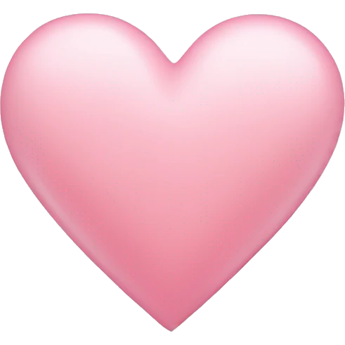 Light pink heart emoji