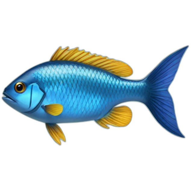 blue hooks fish emoji