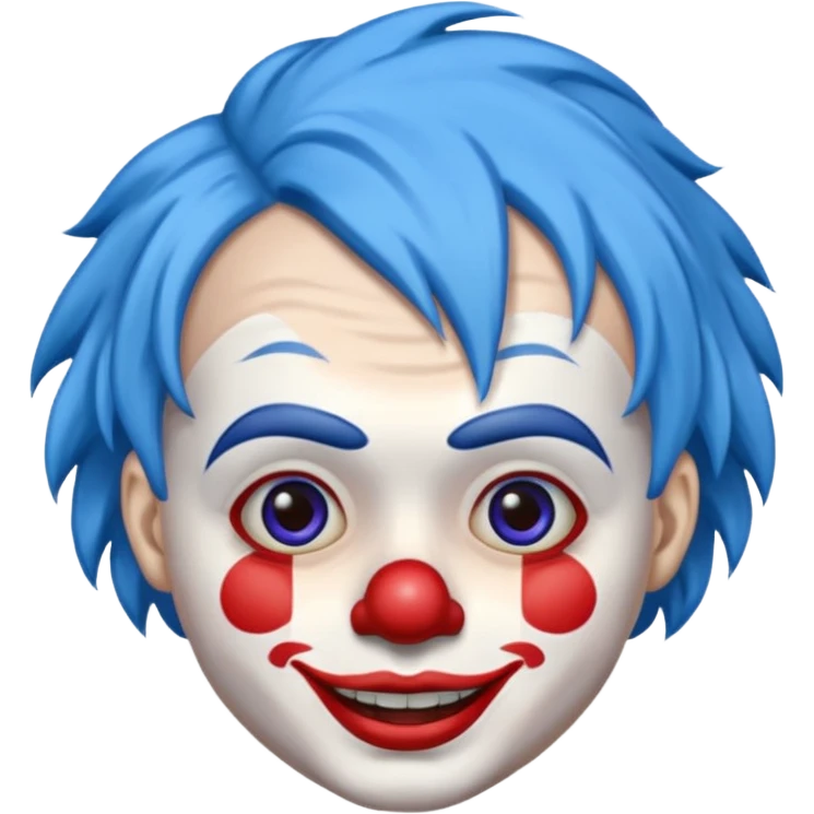 blue hair clown emoji