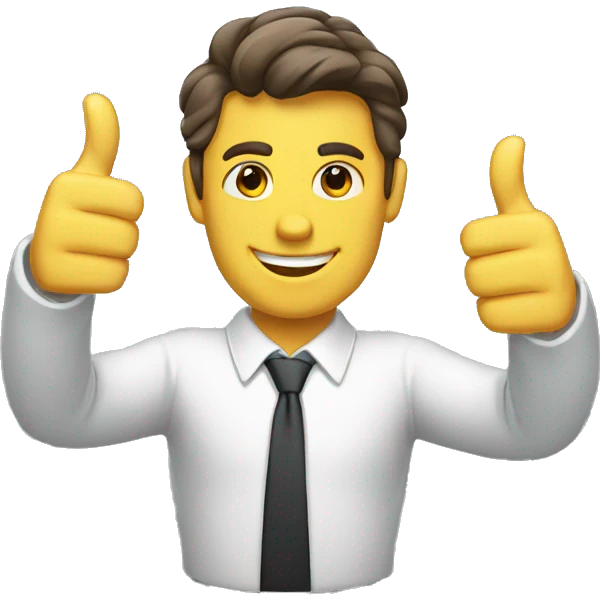 businessman thumbs up emoji
