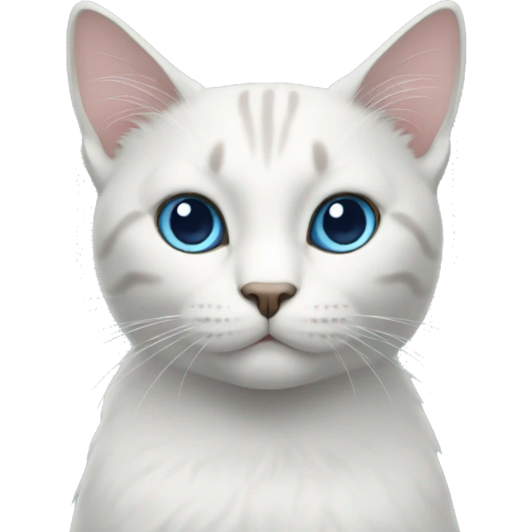 Cat blue emoji