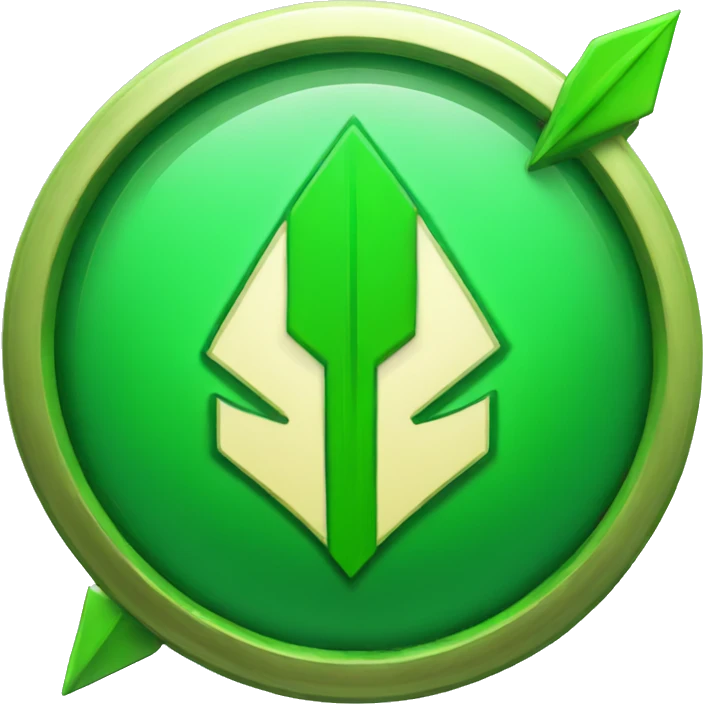 green arrow up boost badge emoji