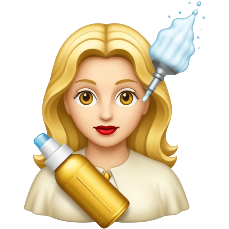 emoji della madonna con una bomboletta spary
 emoji