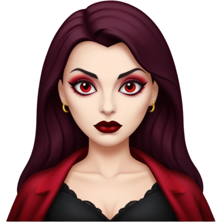 vampira pele morena olho vermelho  emoji