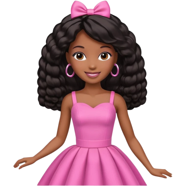 black barbie emoji