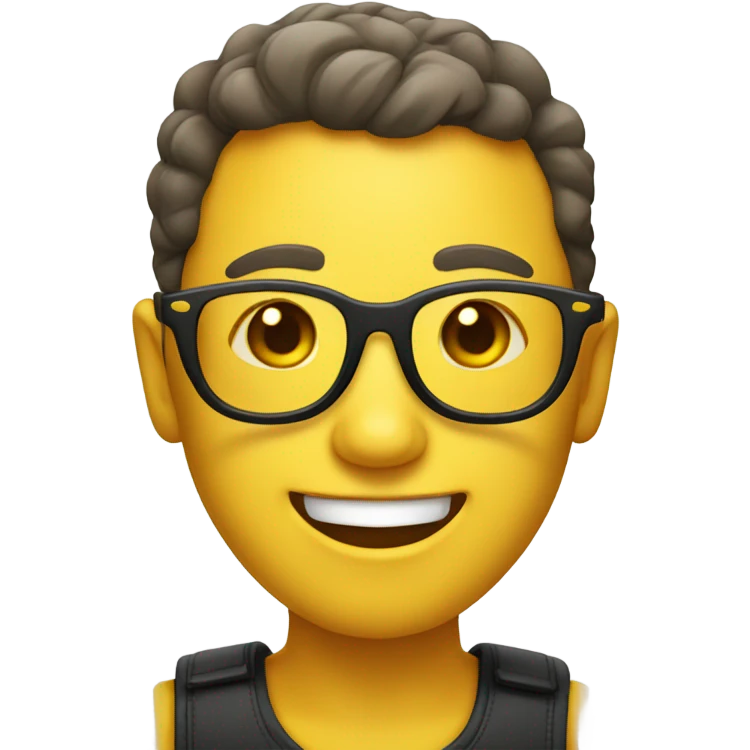 Emoji with glasses emoji
