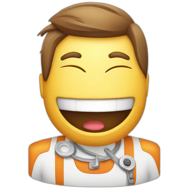 smiling painkiller mascot emoji