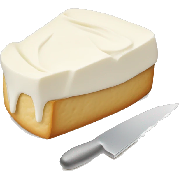 cream cheese spread on a knife emoji