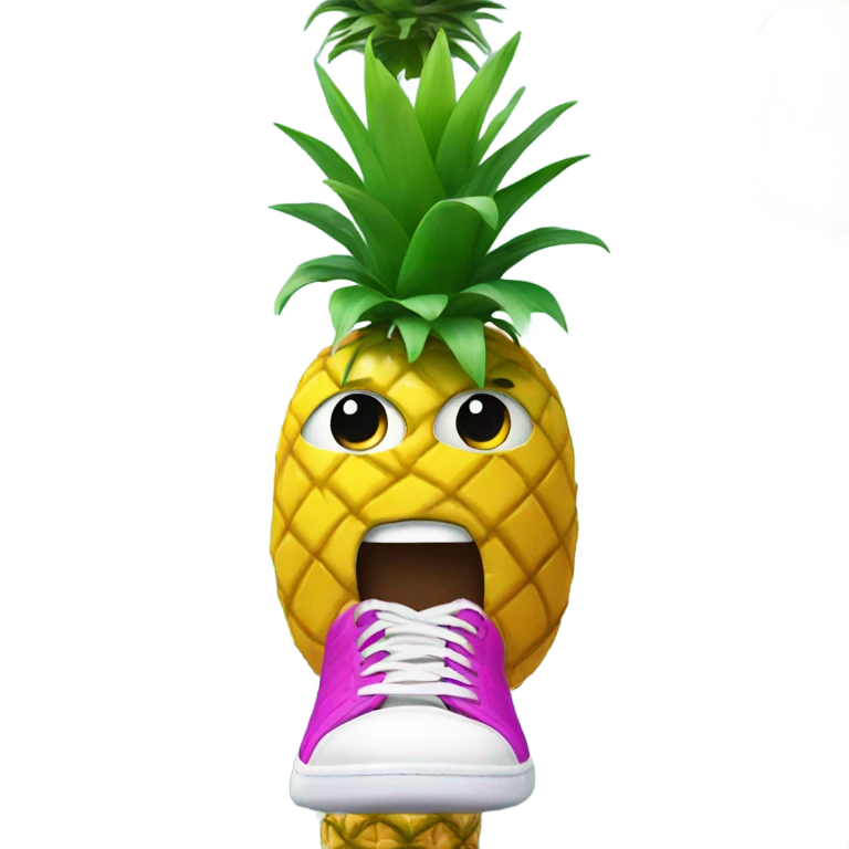 Pineapple with shoes  emoji