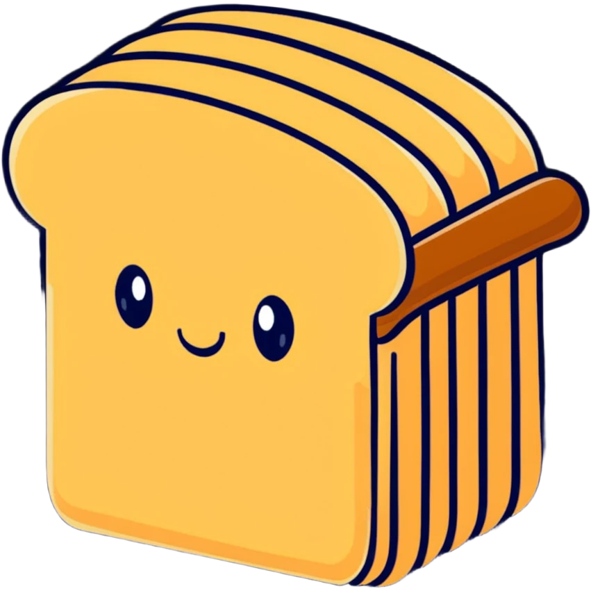 sliced loaf of sandwich bread emoji