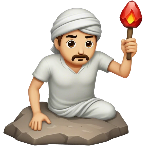 A man stoned emoji