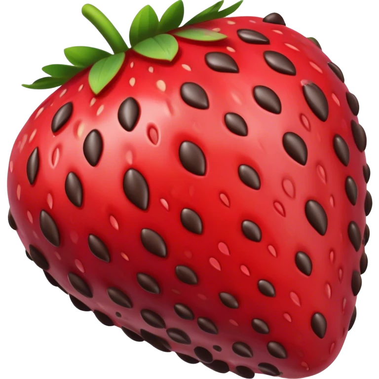 Strawberry in chocolate  emoji