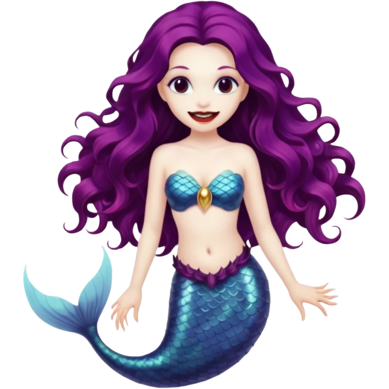 A vampire mermaid emoji