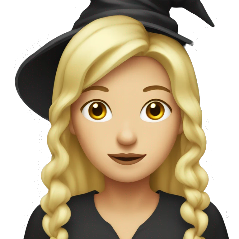 Blonde girl witch  emoji