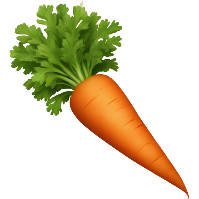 Bold carrot with beard emoji