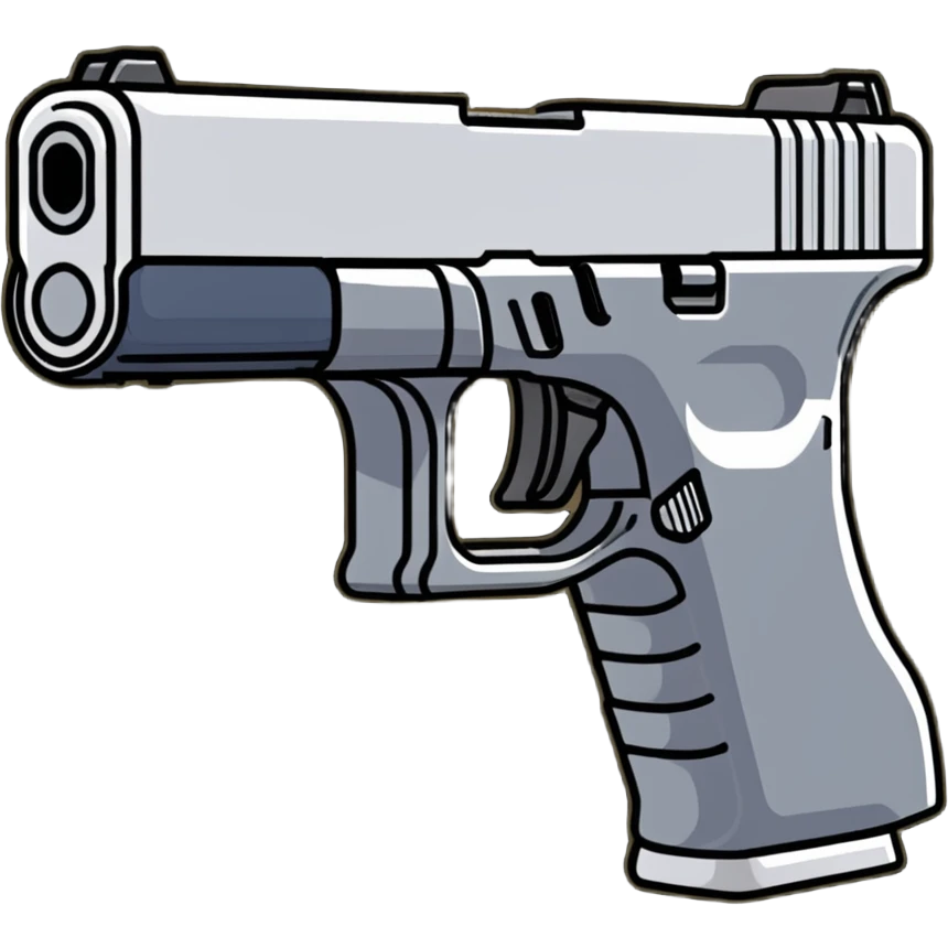 Glock 17 handgun with a switch emoji