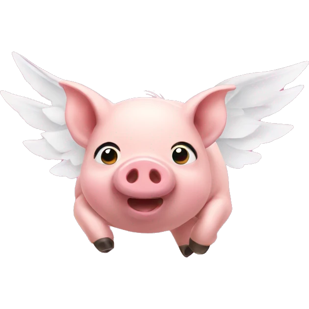 Pigs flying  emoji