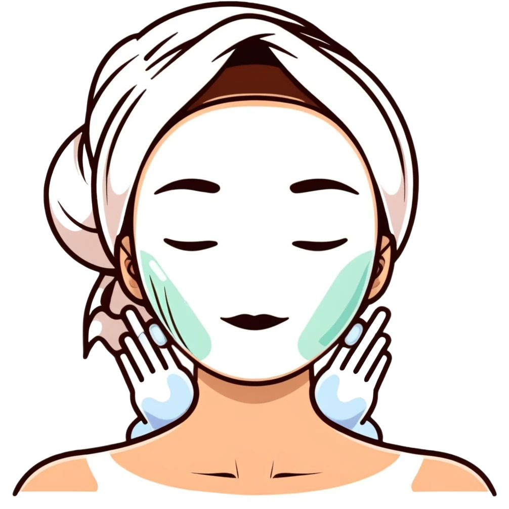 skincare for oily skin, face treatment emoji