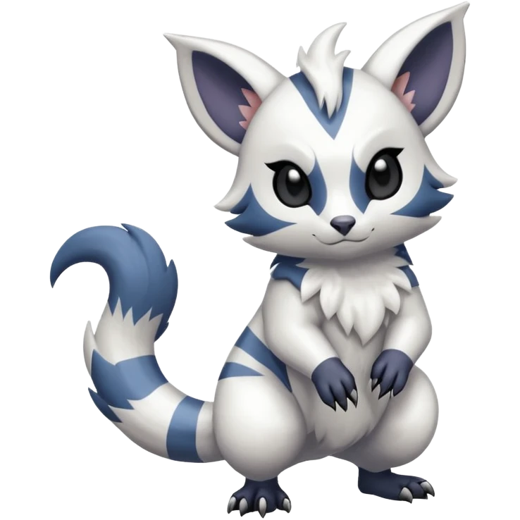 Shiny Furret-Absol-Hybrid (Full body) emoji
