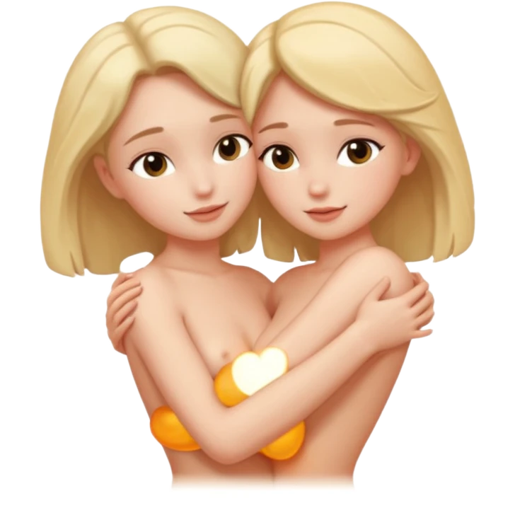 Two nude females emoji