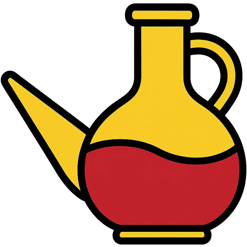 color outline icon of a catalan porró filled with red wine emoji