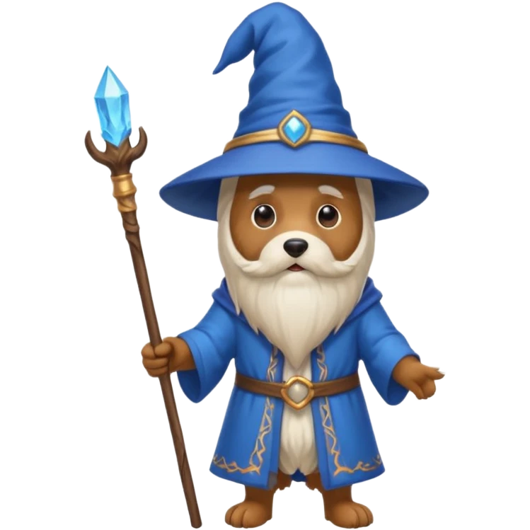 Dog wizard emoji