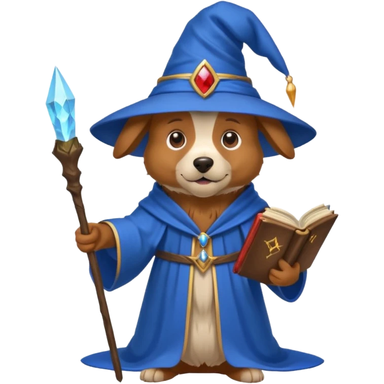 Dog wizard emoji