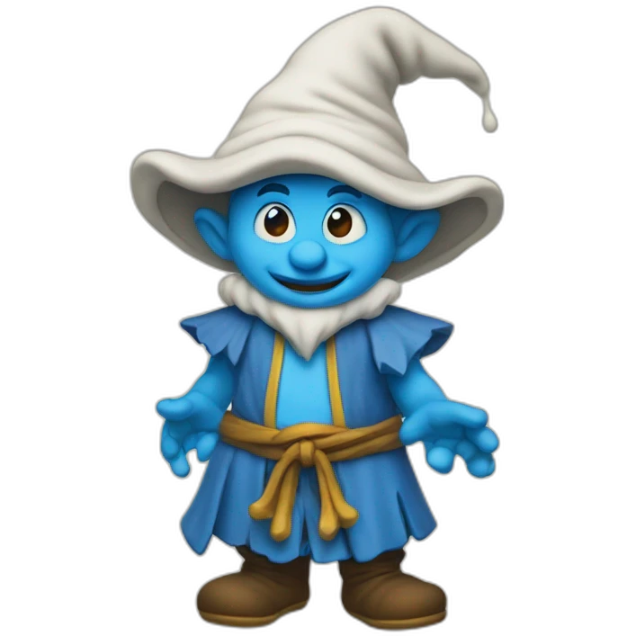 Smurf sorcerer emoji