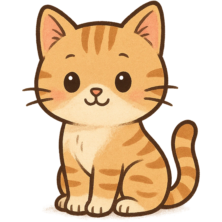a cute cat emoji
