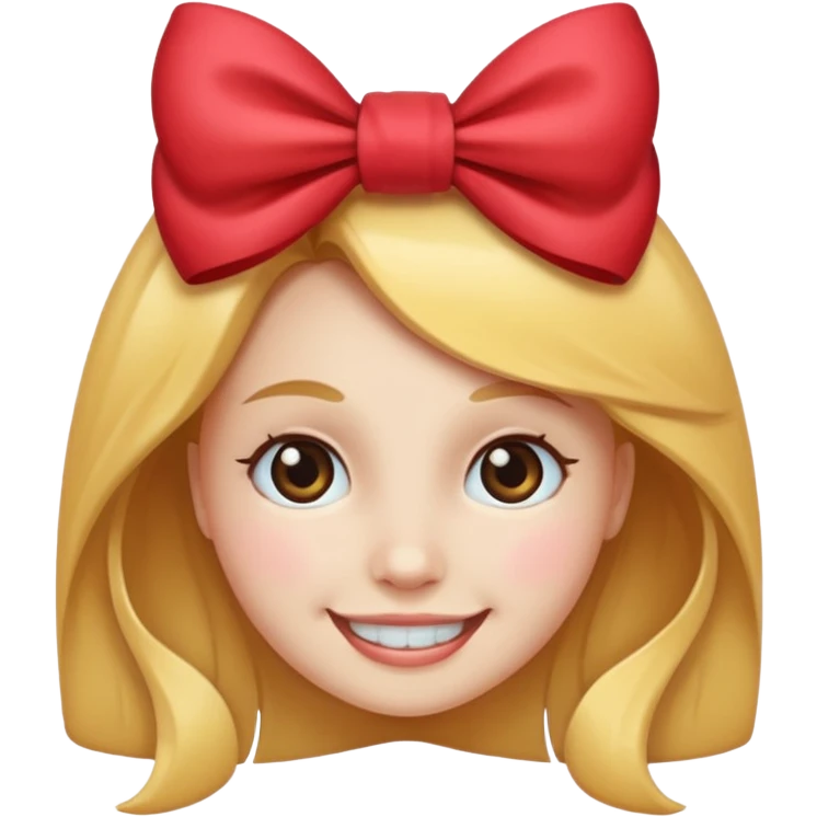 Fall in love face with a bow emoji