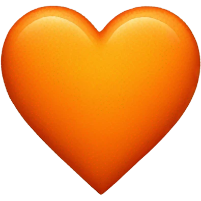 Orange heart emoji