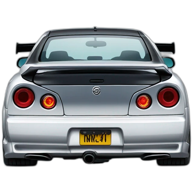 Nissan Skyline r34 back emoji
