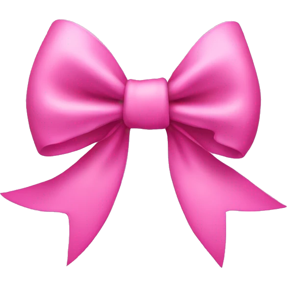 Pink bow emoji