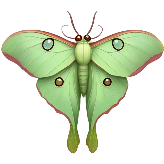 luna moth  emoji