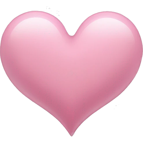 light pink heart emoji