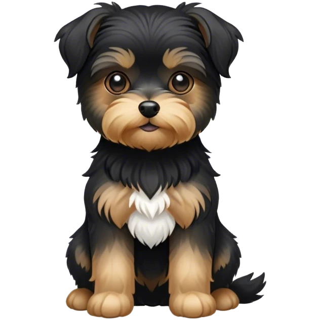 black morkie full emoji