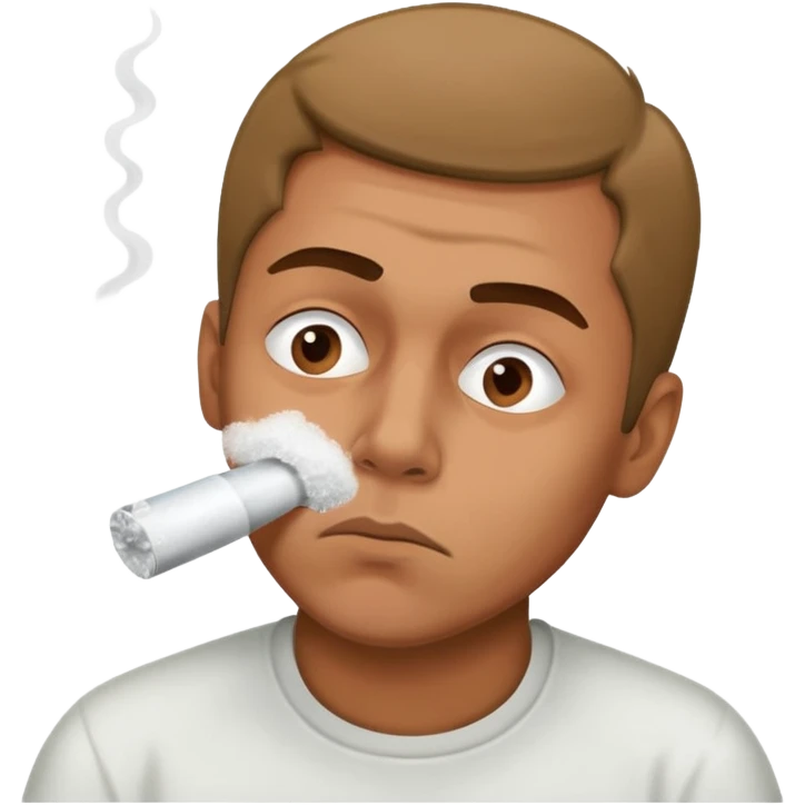 Guy snorting cocaine emoji emoji