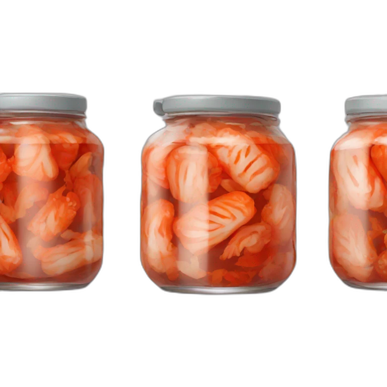 four jars of kimchi emoji