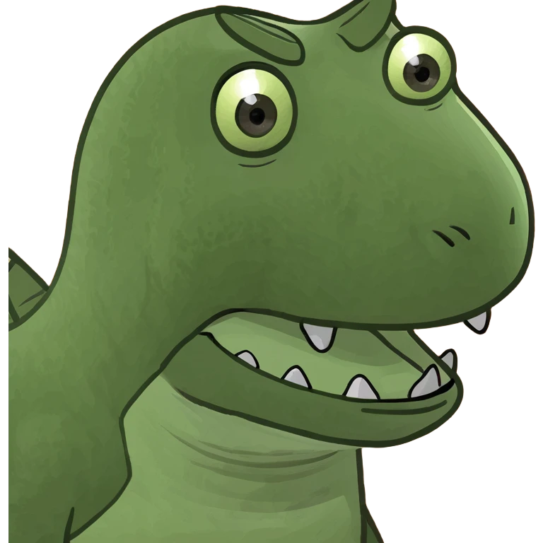 Dinosaur in bed  emoji