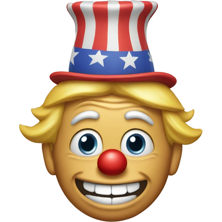 trump as goofy clown emoji