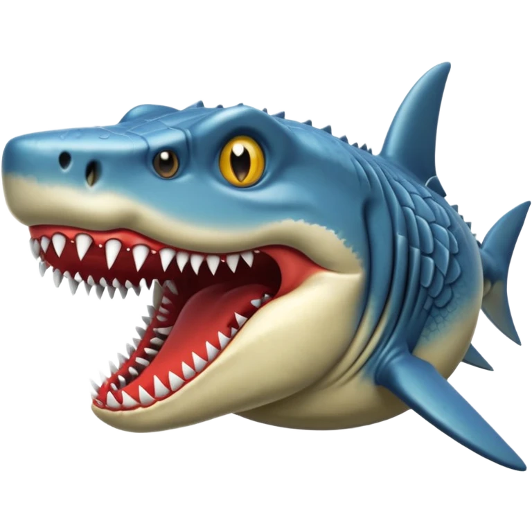 shark/croc combined emoji